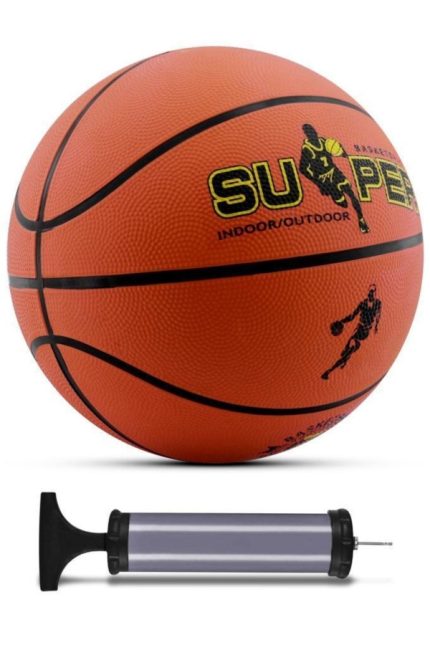 6 Numara Basketbol Topu – İç ve Dış Mekan Uyumlu, Pompa Hediyeli – Dayanıklı ve Kaymaz Yapı