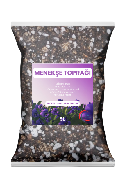 BK Commerce Menekşe Toprağı 5 Lt - Böcek Yapmayan, Torf & Perlit Karışımı, Premium Kalite